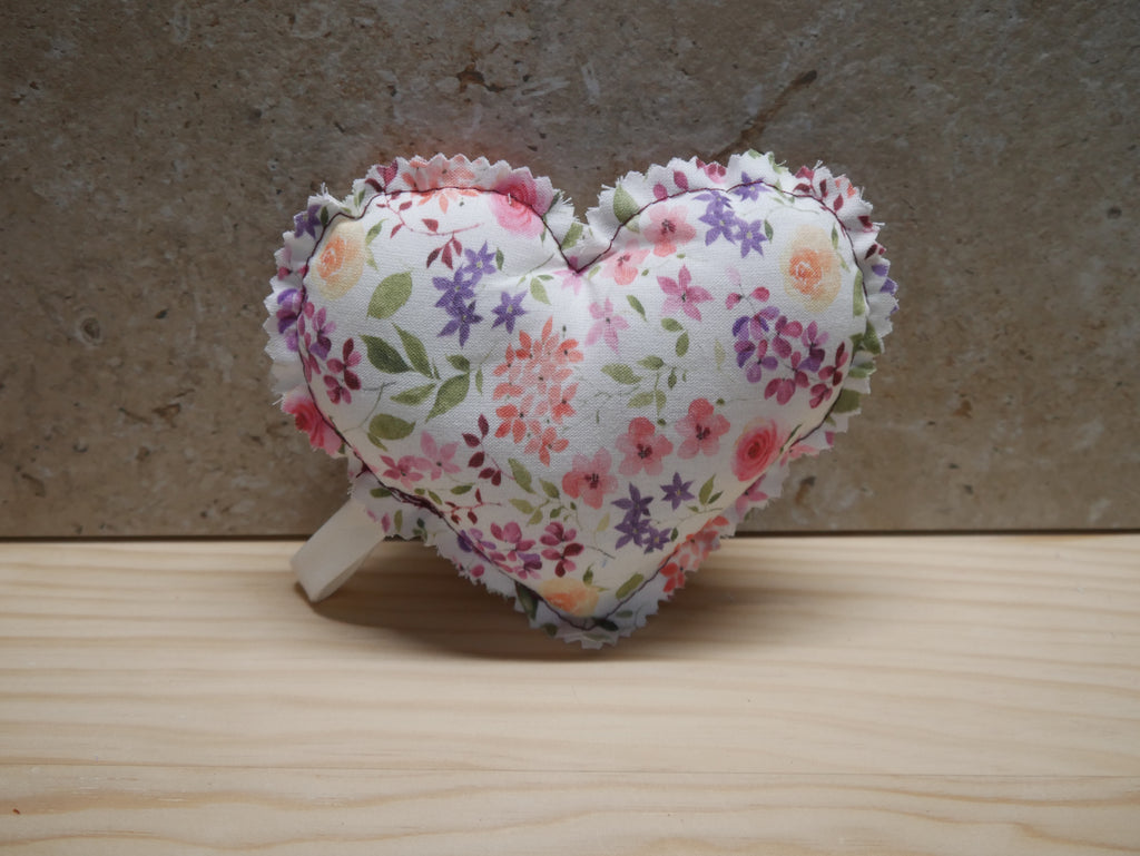 COFFRET DECO TROIS COEURS PARFUMES " FLEUR DE COTON ".