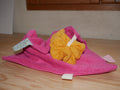 DOUDOU PLAT CARRE EN EPONGE BAMBOU